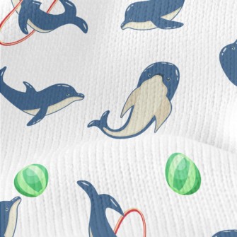 Cute Dolphin Show Stretch Jersey