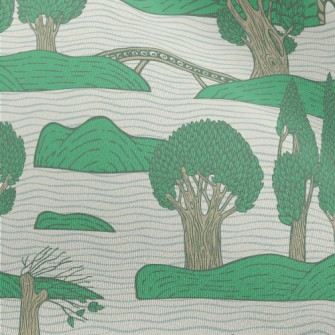 Green Trees Island Chiffon