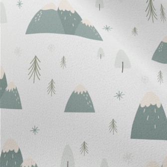 Winter Hills And Woods Chiffon