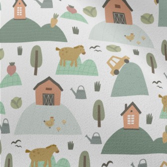 Cartoon Alpine Ranch Chiffon