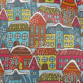 Colorful House Chiffon