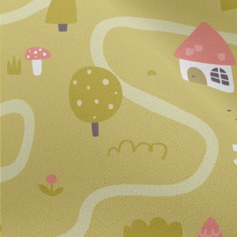 Lovely Medieval Countryside Chiffon