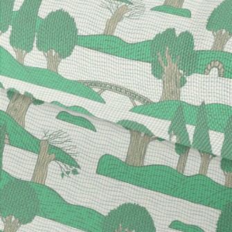 Green Trees Island Waterproof Oxford