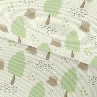 Hand Drawn Cartoon Forest Waterproof Oxford
