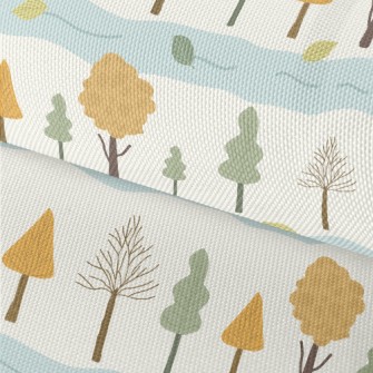 Autumn Forest And River Waterproof Oxford
