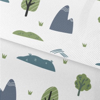 Lovely Hills And Forests Waterproof Oxford