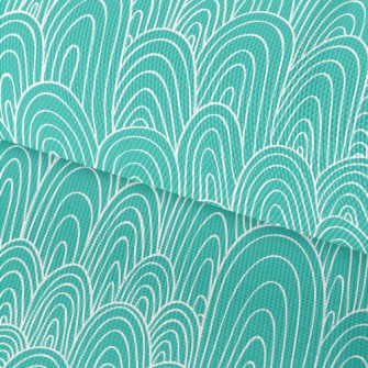 Artistic Hand Drawn Hills Waterproof Oxford