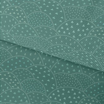 Hand Drawn Hills And Flowers Waterproof Oxford