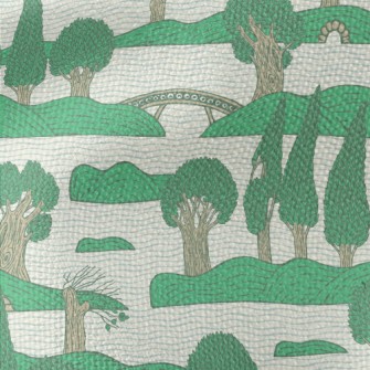 Green Trees Island Waterproof Canvas