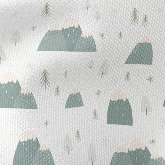 Winter Hills And Woods Waterproof Canvas