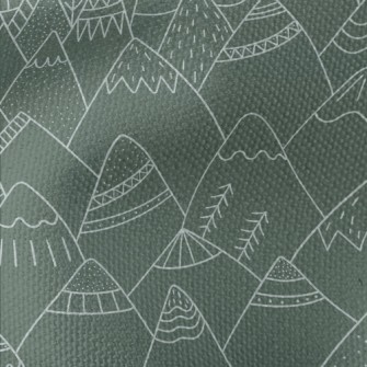 Nordic Style Hand-painted Moun Waterproof Canvas