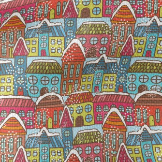 Colorful House Waterproof Canvas