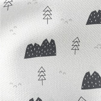 Lovely Winter Snow Mountains Waterproof Canvas