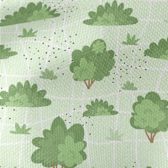 Bushes And Trees Waterproof Canvas
