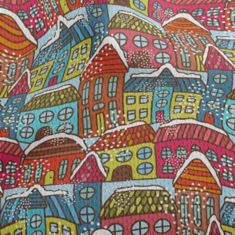 Colorful House Athletic Mesh Flat Back