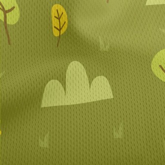 Lovely Autumn Scenery Athletic Mesh Flat Back
