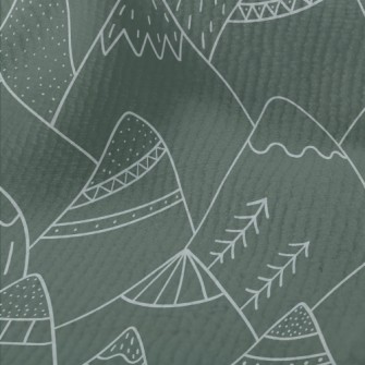 Nordic Style Hand-painted Moun Terry