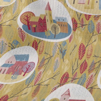 Autumn Rainy Town Terry