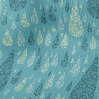 Ethnic Pattern Water Drops Terry