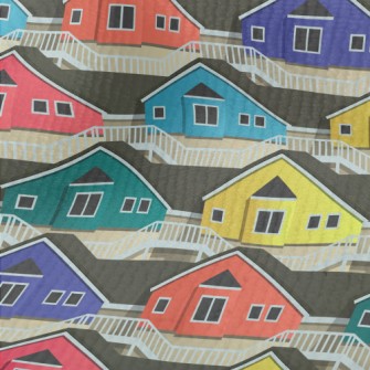 Colorful Cartoon Houses Terry
