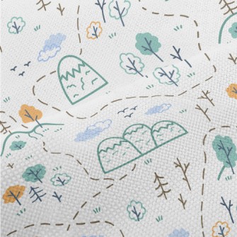 Hills And Trees Graffiti Performance Linen