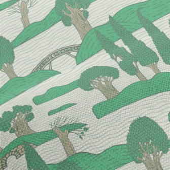 Green Trees Island Performance Linen