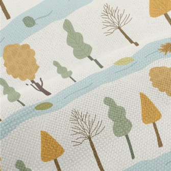 Autumn Forest And River Performance Linen