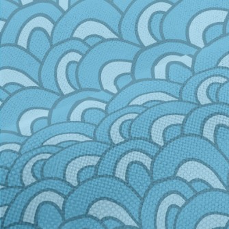 Hand Drawn Cute Waves Performance Linen