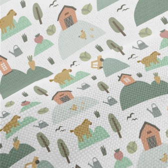 Cartoon Alpine Ranch Performance Linen