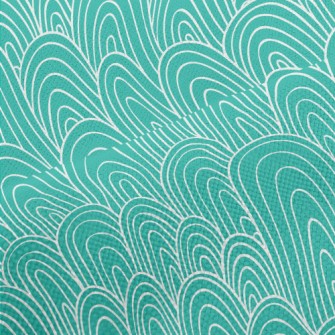 Artistic Hand Drawn Hills Performance Linen