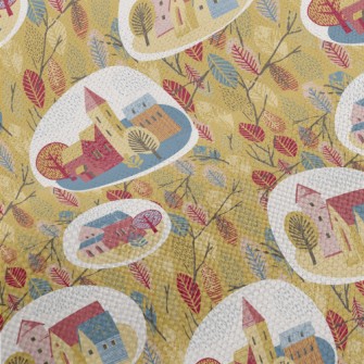 Autumn Rainy Town Performance Linen