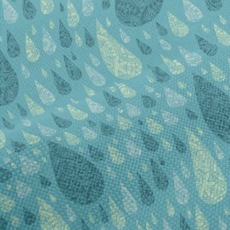 Ethnic Pattern Water Drops Performance Linen