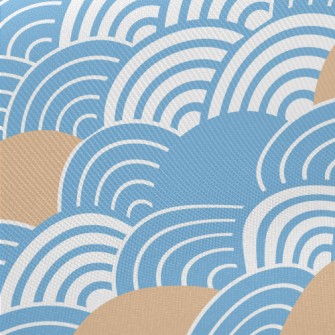 Japanese Wave Pattern Twill