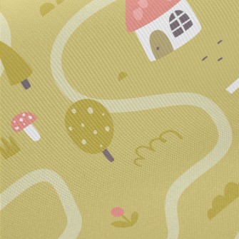 Lovely Medieval Countryside Twill