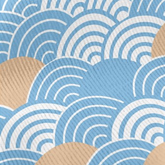 Japanese Wave Pattern Standard Corduroy