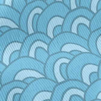 Hand Drawn Cute Waves Standard Corduroy