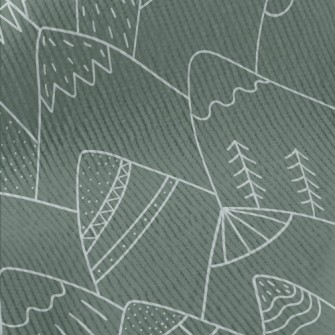 Nordic Style Hand-painted Moun Standard Corduroy