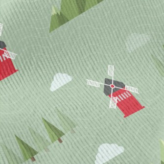Cute Farm Windmill Standard Corduroy