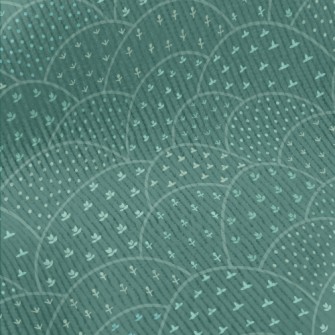 Hand Drawn Hills And Flowers Standard Corduroy