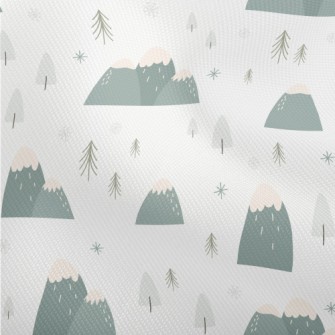 Winter Hills And Woods Dobby