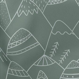 Nordic Style Hand-painted Moun Stretch Ponte