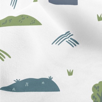 Lovely Hills And Forests Micro Fleece
