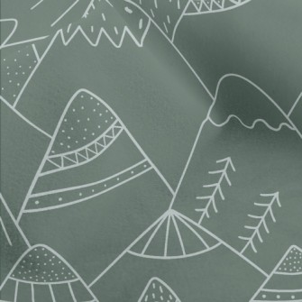 Nordic Style Hand-painted Moun Micro Fleece