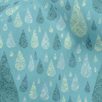 Ethnic Pattern Water Drops Micro Fleece