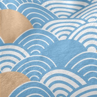 Japanese Wave Pattern Minky