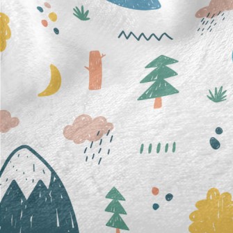 Nature Children&#39;s Graffiti Minky
