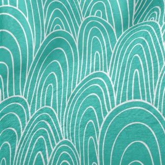 Artistic Hand Drawn Hills Minky