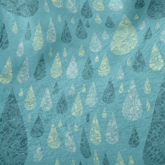 Ethnic Pattern Water Drops Minky