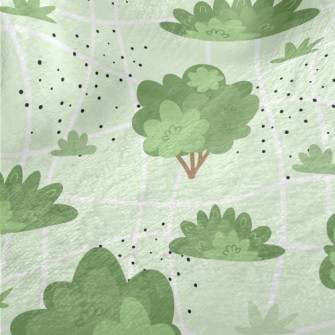 Bushes And Trees Minky