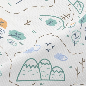 Hills And Trees Graffiti Piqué